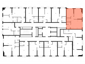 ЖК «Ярославский квартал», планировка 2-комнатной квартиры, 57.50 м²