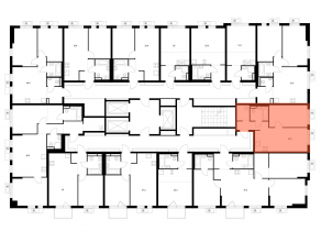 ЖК «Ярославский квартал», планировка 1-комнатной квартиры, 38.50 м²