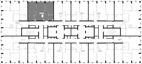 ЖК «MOD», планировка 2-комнатной квартиры, 62.10 м²
