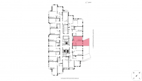 ЖК «Марк», планировка 1-комнатной квартиры, 41.60 м²