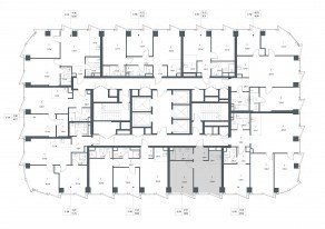 ЖК «Famous», планировка 1-комнатной квартиры, 39.82 м²
