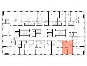 ЖК «2-й Иртышский», планировка 1-комнатной квартиры, 37.50 м²