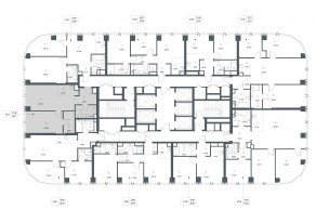 ЖК «Famous», планировка 1-комнатной квартиры, 56.77 м²
