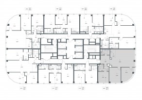 ЖК «Famous», планировка 3-комнатной квартиры, 108.17 м²