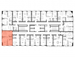 ЖК «Ярославский квартал», планировка 2-комнатной квартиры, 52.30 м²