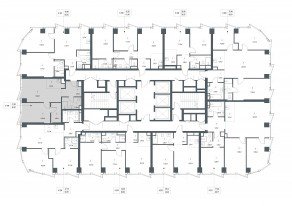 ЖК «Famous», планировка 1-комнатной квартиры, 50.67 м²