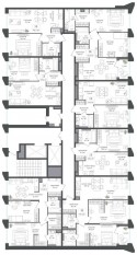 ЖК «Петровский парк II», планировка 2-комнатной квартиры, 74.40 м²