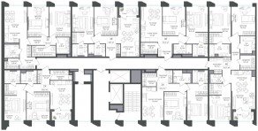 ЖК «Петровский парк II», планировка 2-комнатной квартиры, 64.50 м²