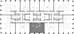 ЖК «MOD», планировка 2-комнатной квартиры, 65.63 м²