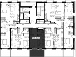 ЖК «Селигер Сити», планировка студии, 32.92 м²