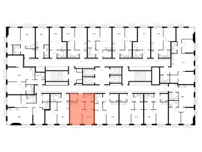 ЖК «2-й Иртышский», планировка 1-комнатной квартиры, 37.40 м²