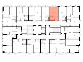 ЖК «Ярославский квартал», планировка студии, 23.50 м²