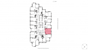ЖК «Марк», планировка 1-комнатной квартиры, 37.70 м²