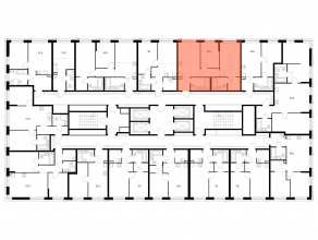 ЖК «2-й Иртышский», планировка 2-комнатной квартиры, 56.60 м²