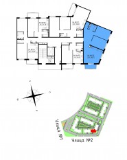 МЖК «Счастье 2.0», планировка 2-комнатной квартиры, 69.96 м²