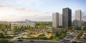 ЖК «Квартал на воде», планировка студии, 22.80 м²