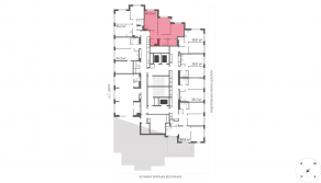 ЖК «Марк», планировка 2-комнатной квартиры, 67.00 м²