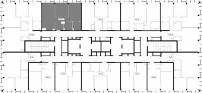 ЖК «MOD», планировка 2-комнатной квартиры, 66.37 м²