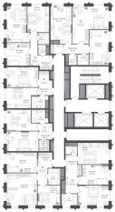 МФК «Варшавские ворота», планировка 2-комнатной квартиры, 57.70 м²