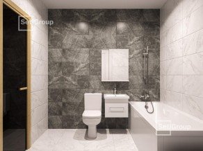 ЖК «Amber Club», планировка студии, 24.40 м²