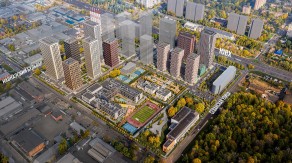 ЖК «Кавказский бульвар 51», планировка 2-комнатной квартиры, 46.20 м²