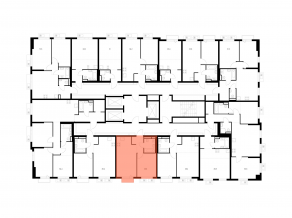 ЖК «Ярославский квартал», планировка 1-комнатной квартиры, 36.60 м²