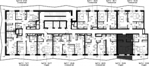 ЖК «Селигер Сити», планировка студии, 35.09 м²