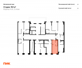 ЖК «Матвеевский парк», планировка студии, 19.10 м²