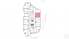 ЖК «Марк», планировка 1-комнатной квартиры, 35.30 м²