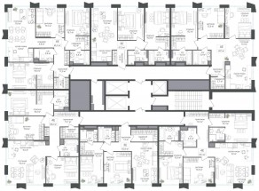 ЖК «Петровский парк II», планировка 3-комнатной квартиры, 98.00 м²