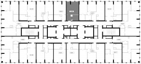 ЖК «MOD», планировка студии, 30.49 м²