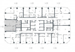 ЖК «Famous», планировка 1-комнатной квартиры, 53.89 м²
