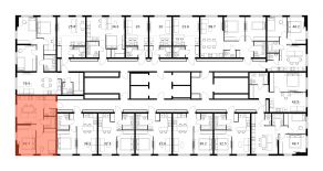 ЖК «Ярославский», планировка 2-комнатной квартиры, 49.60 м²