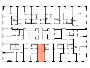 ЖК «2-й Иртышский», планировка студии, 19.20 м²